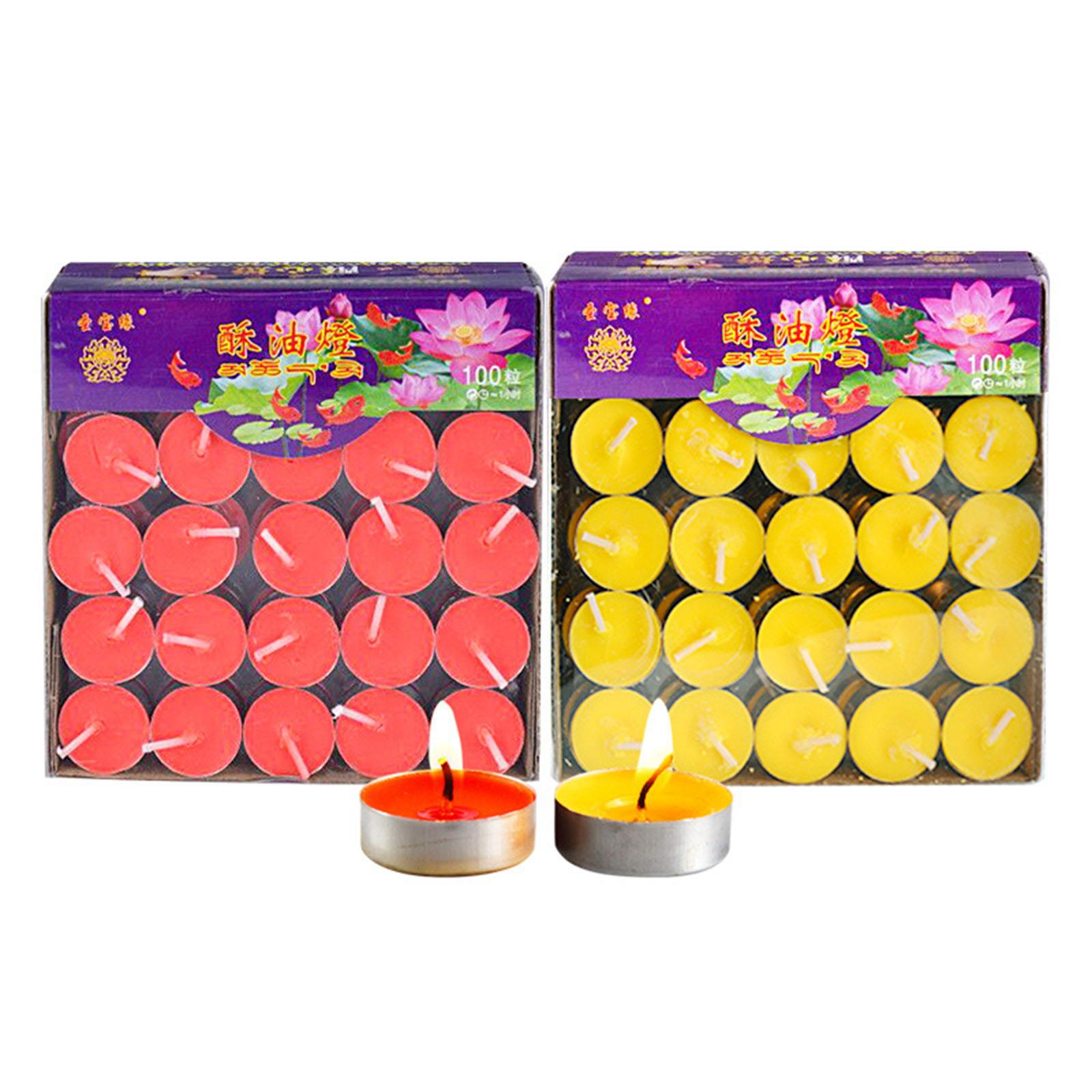 Candle Zero - 100pcs/Set DIY Round Smokeless Scented Tealight