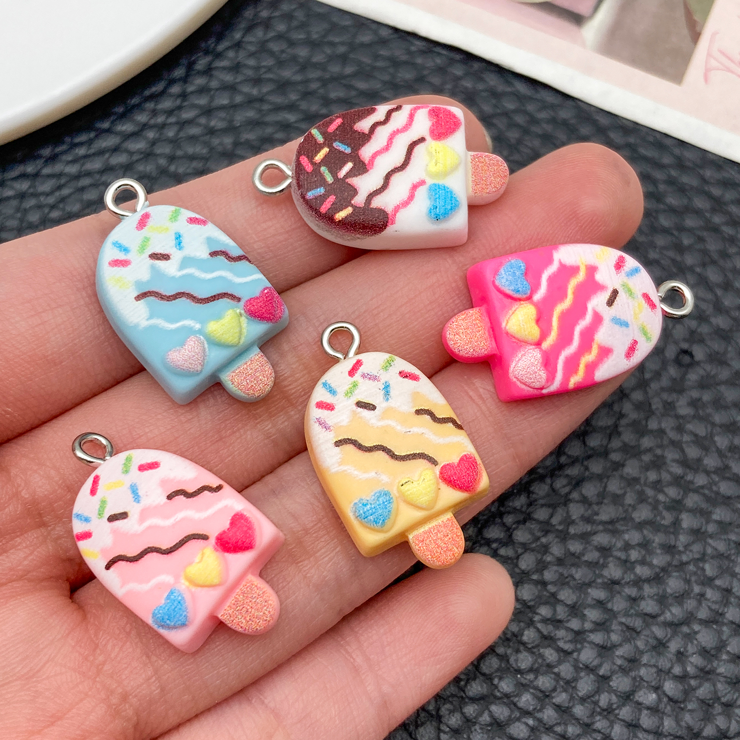 Candle Shop - 5/10pcs Cute Fashion Resin Acrylic Ice