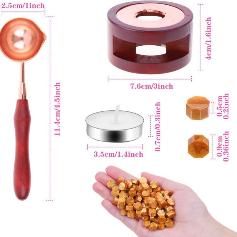 Wax Seal Set Includes 200 Gold - Candle Zero ulasan dan harga