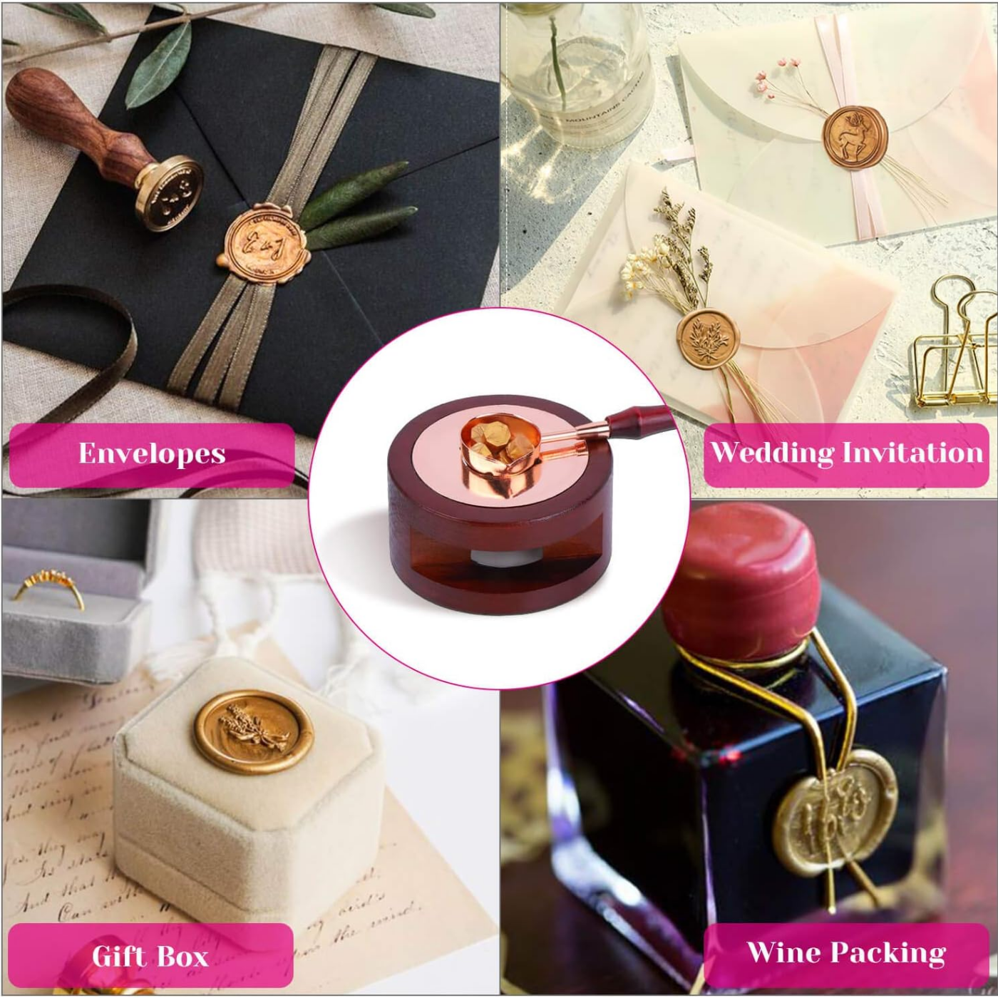 Wax Seal Set Includes 200 Gold - Candle Zero ulasan dan harga
