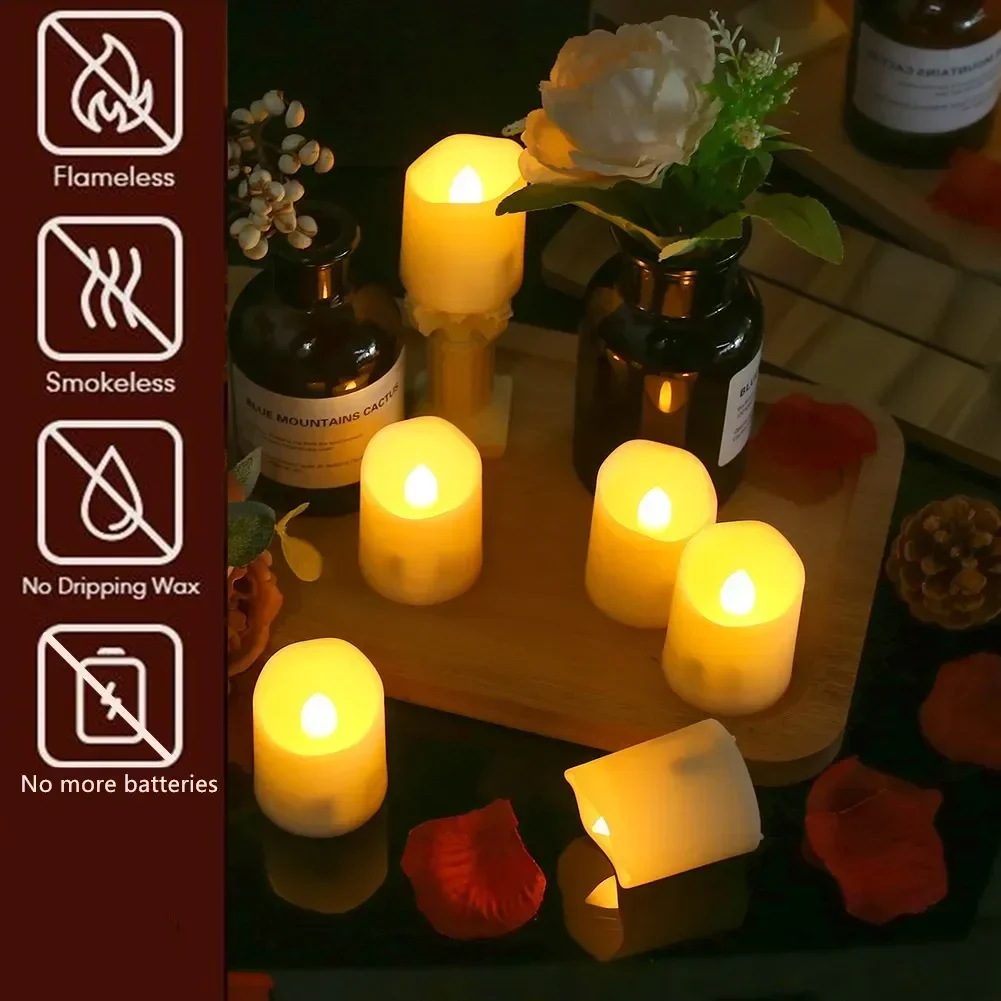 6Pcs/Set Rechargeable LED Cand - Candle Zero ulasan dan harga