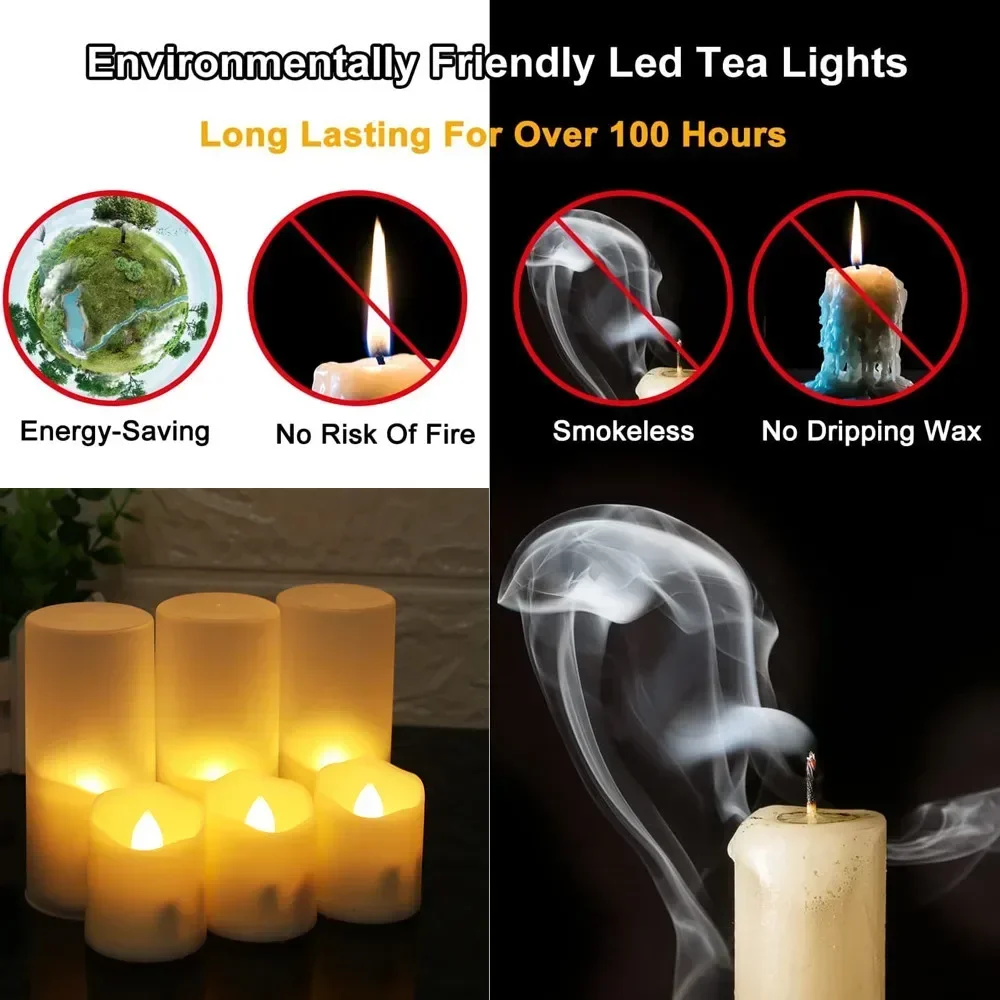 6Pcs/Set Rechargeable LED Cand - Candle Zero ulasan dan harga