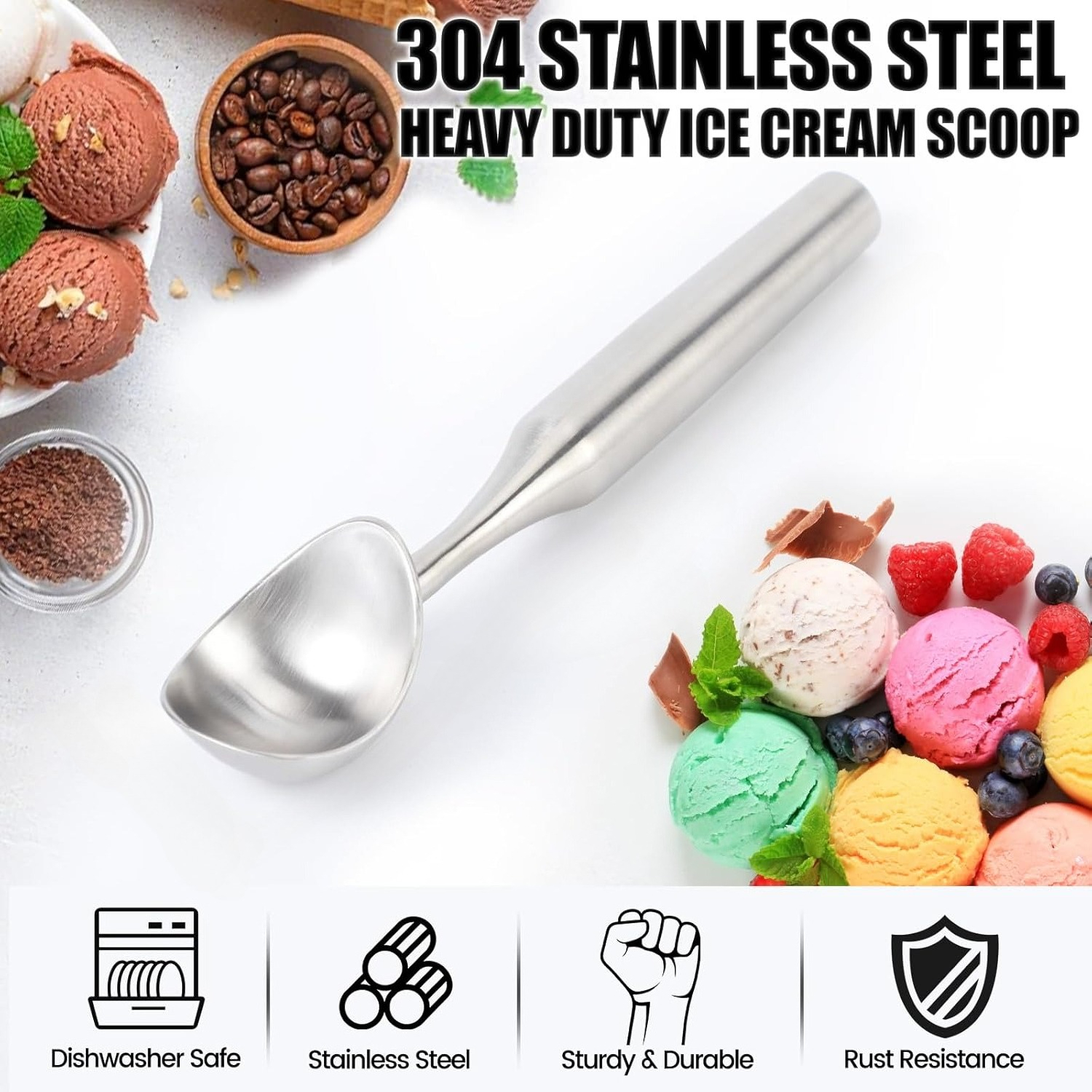 304 Stainless Steel Ice Cream  - Candle Shop ulasan dan harga