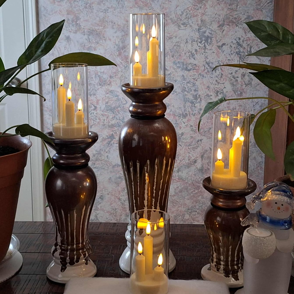 3 in1 Flameless LED Taper Cand - Candle Zero ulasan dan harga