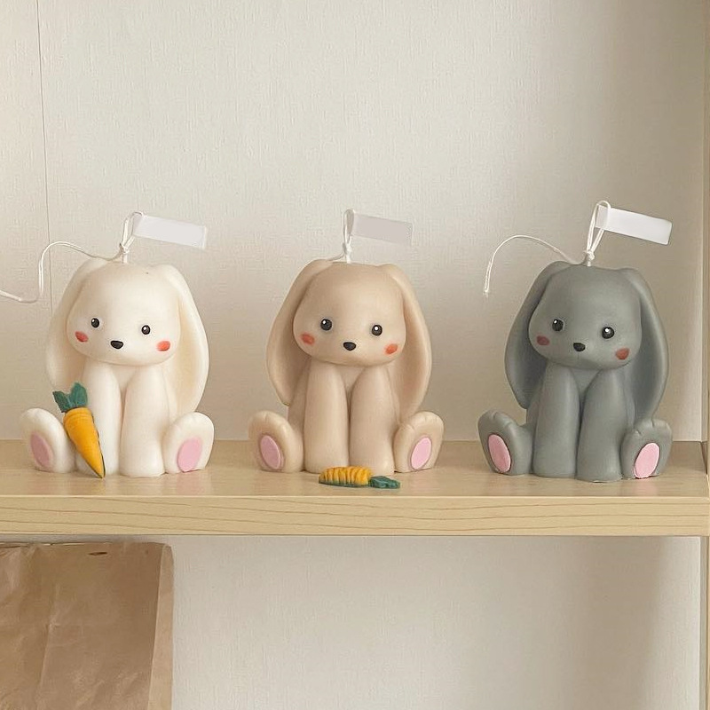 Sitting Rabbit Silicone Candle - Candle Supplies Store ulasan dan harga