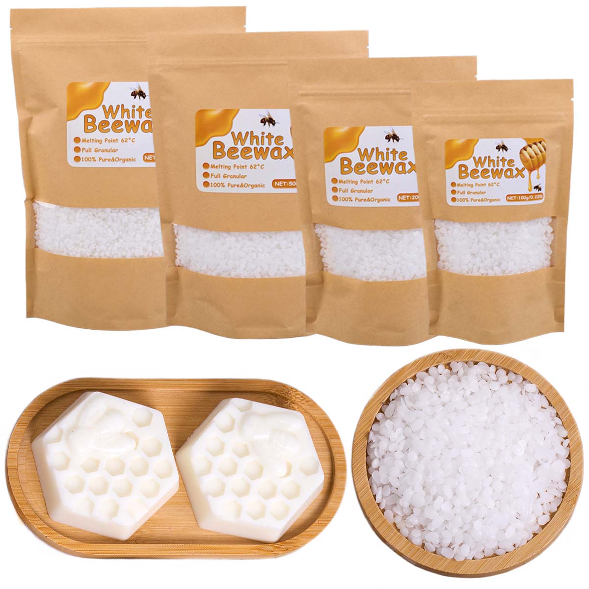 White Beeswax Pure Natural Gra - Candle Supplies Bulk ulasan dan harga