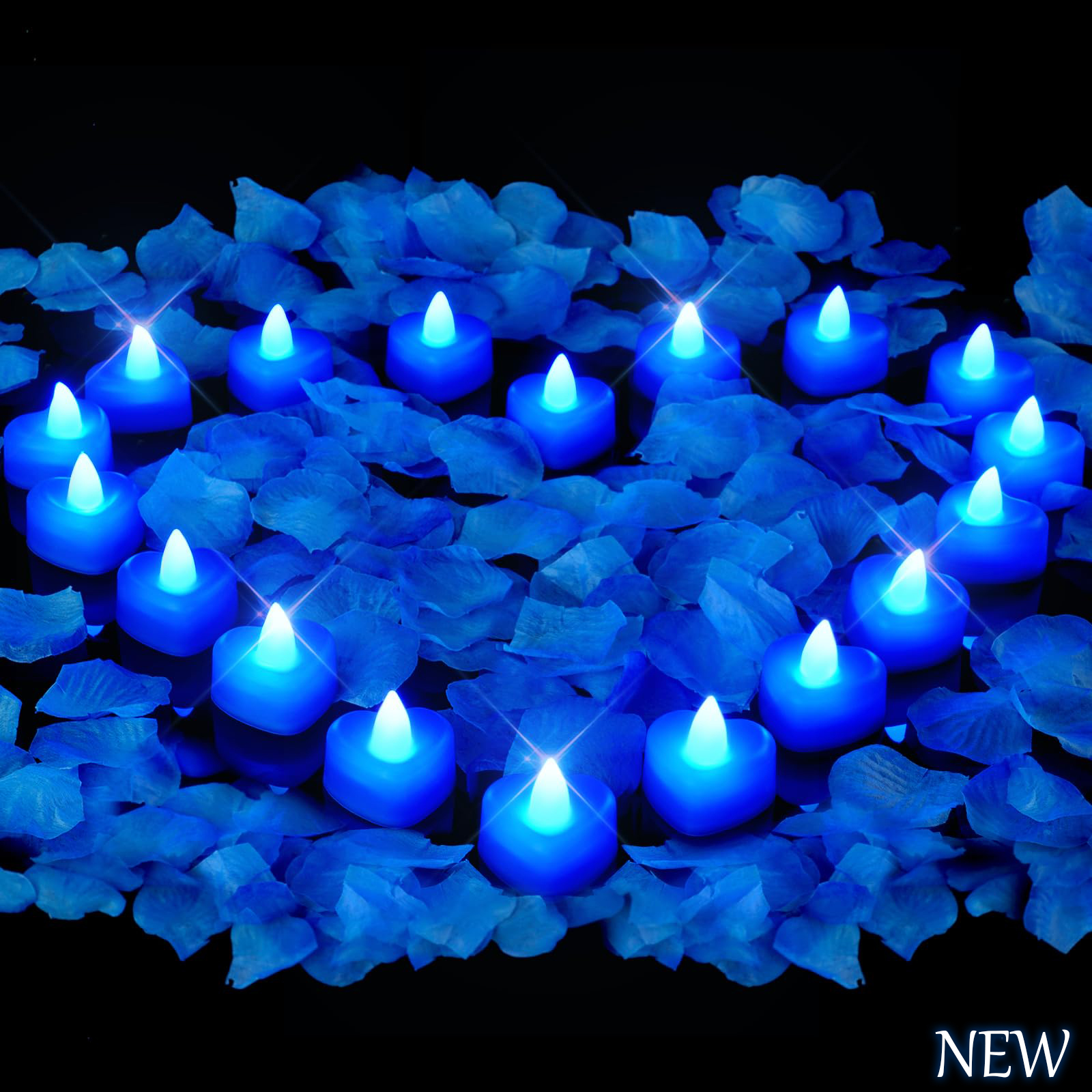 24pcs Heart Shape LED Flameles - Candle Zero ulasan dan harga