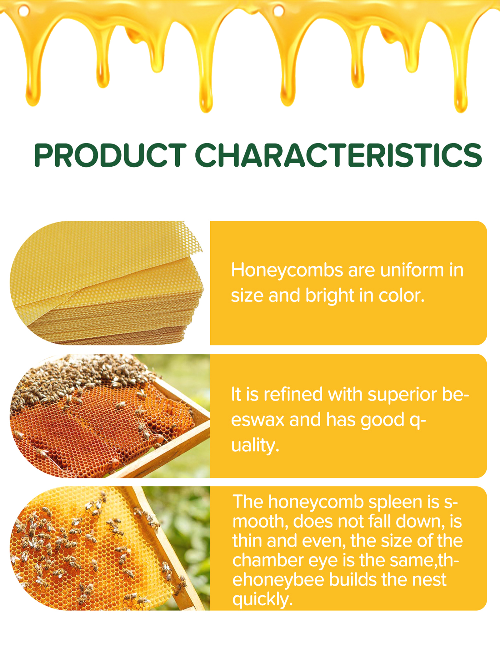 10Pcs Natural Honeycomb Bee Wa - Candle Supplies Store ulasan dan harga