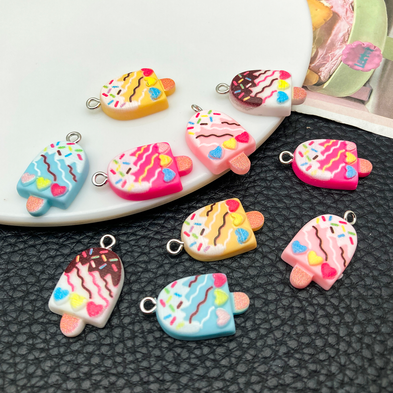 5/10pcs Cute Fashion Resin Acr - Candle Shop ulasan dan harga