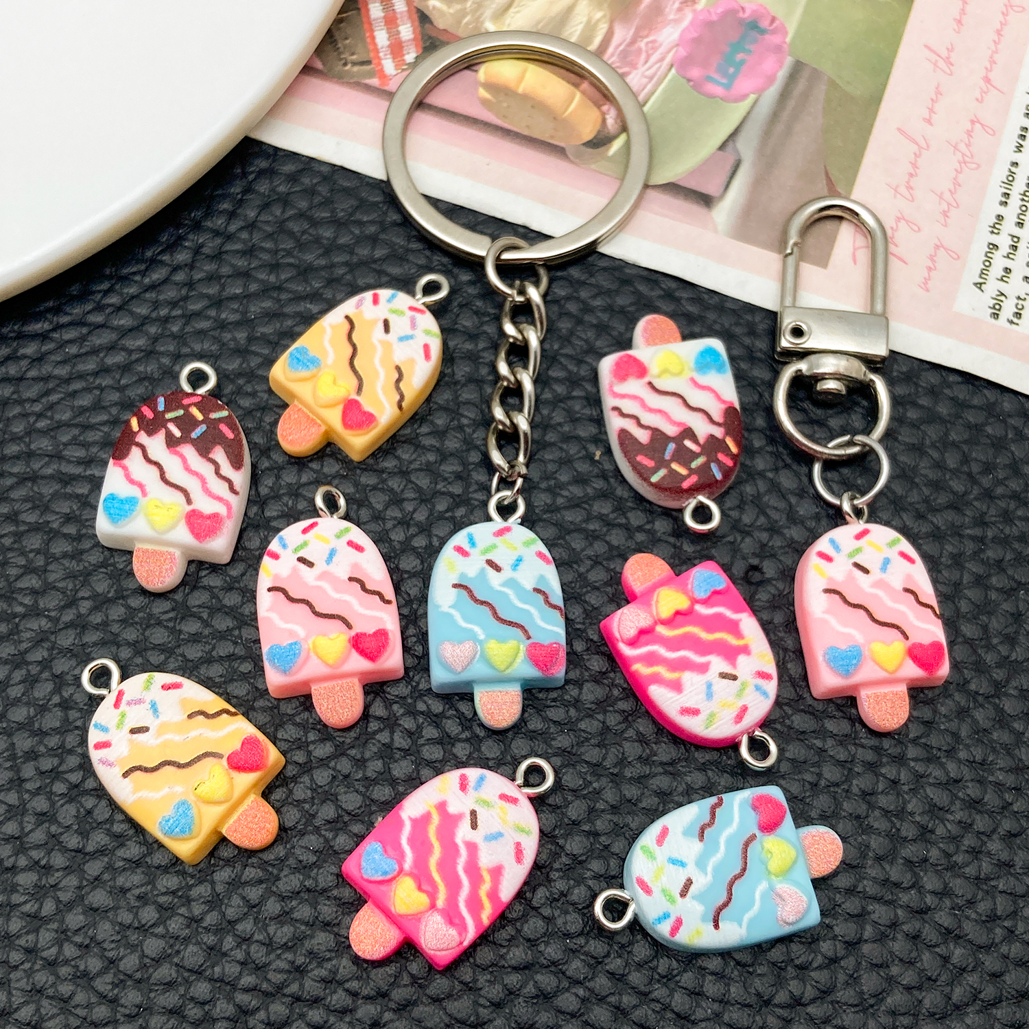 5/10pcs Cute Fashion Resin Acr - Candle Shop ulasan dan harga