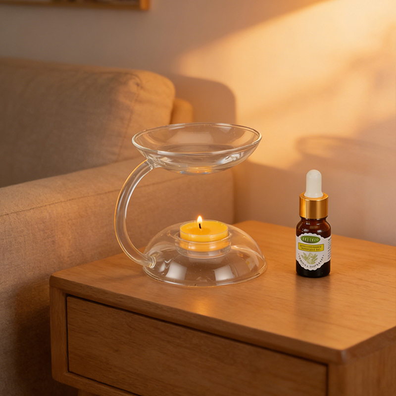 Glass Essential Oil Burner Wax - Candle Zero ulasan dan harga