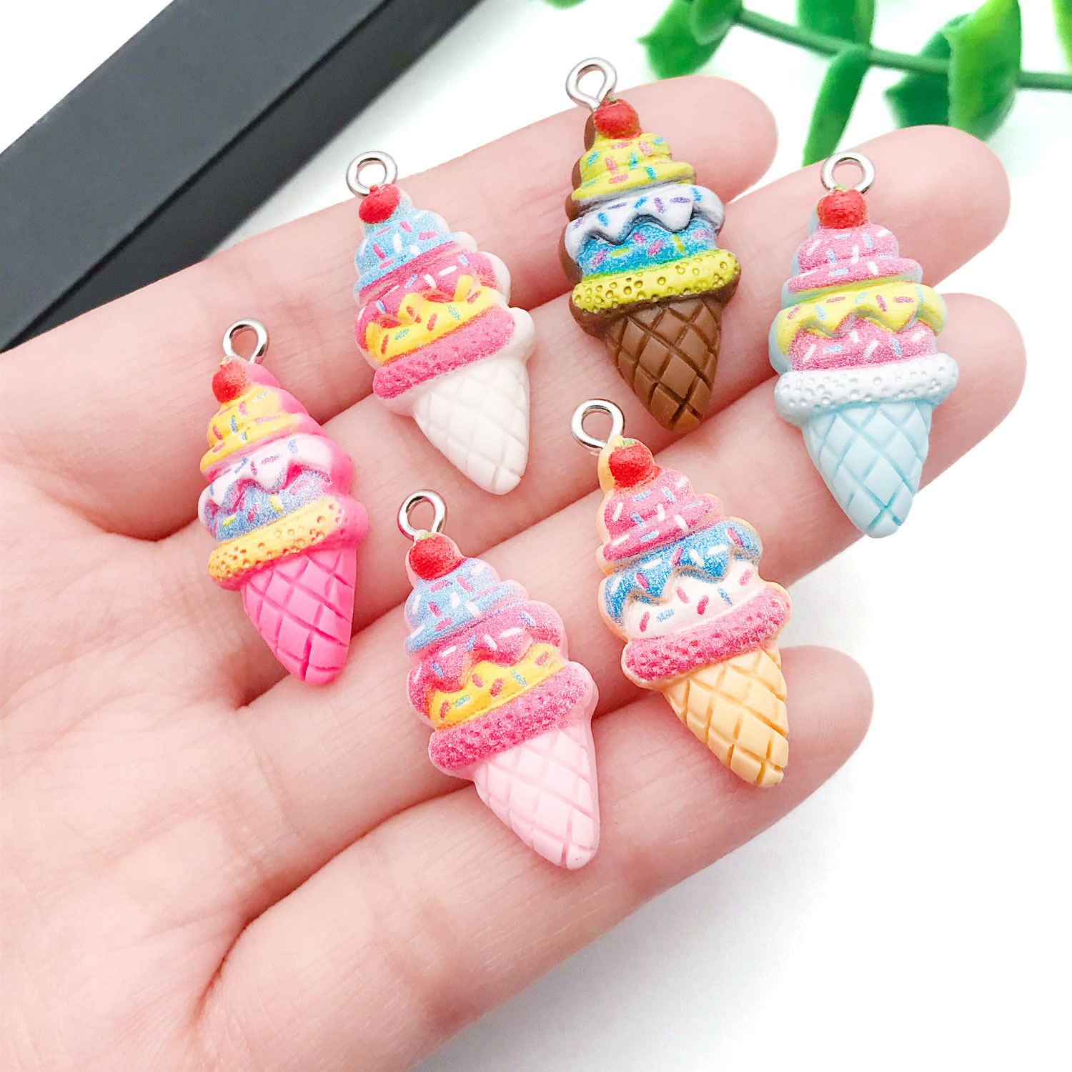5/12pcs Resin Strawberry Ice C - Candle Shop ulasan dan harga