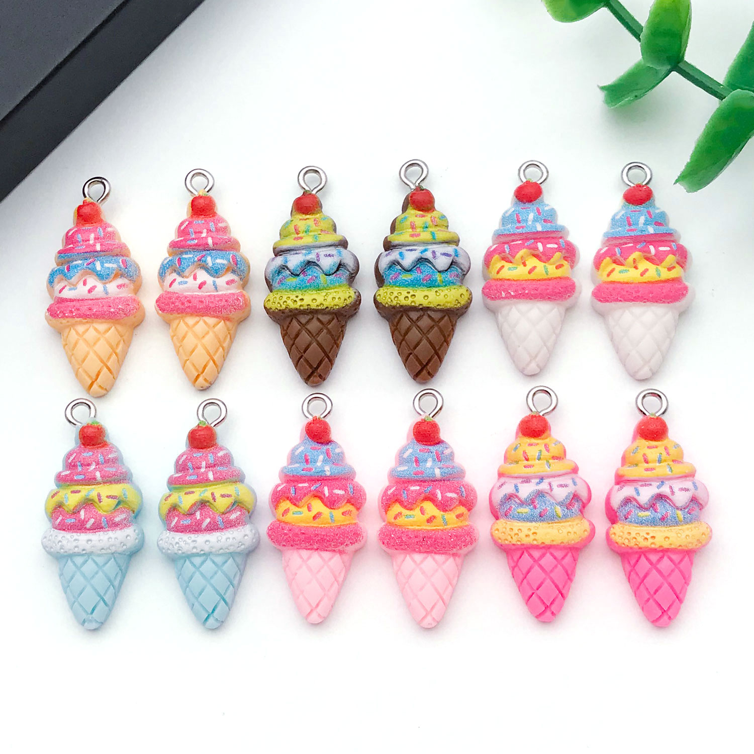 5/12pcs Resin Strawberry Ice C - Candle Shop ulasan dan harga